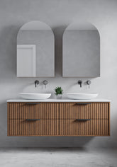Stylish Paris Drawer Vanity and matching mirrors