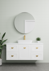 Modern Veritas Vanity with single Sinks