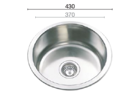 RB430 round sink bowl