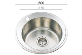 RB500 round sink bowl
