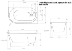 FS7 Bath -1400mm, 1500mm & 1700mm