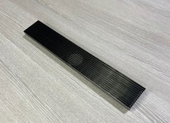 Long Linear Grill Floor Waste Gun Metal