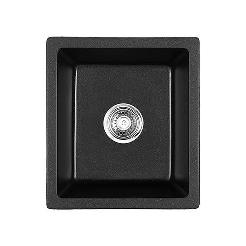 Shop 460mm Black Granite Square Single Bowl Sink