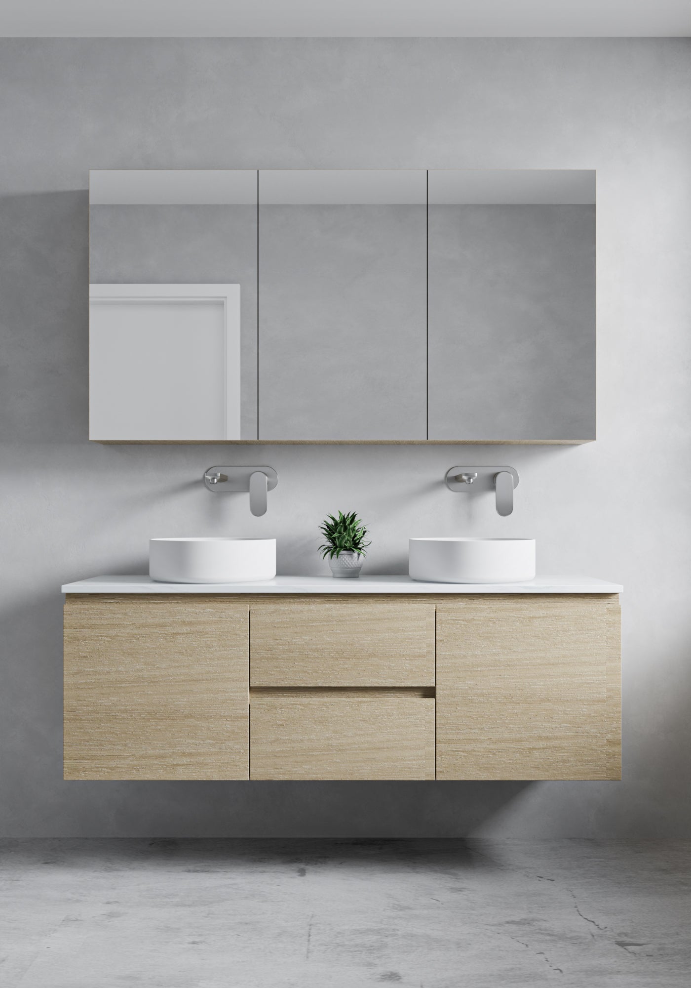 Modern Nova Vanity with mirrors 